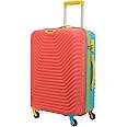 American Tourister Polypropylene (PP) Amt Splash Sp66Cm Coral/Teal Multi Color Carry-On Luggage Hard Shell 4 Spinner Wheel Luggage with Tie Down Strap & Complete Lining, H-66 Centimeters,Medium