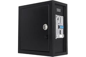 PENRUX Boîte d'alimentation de Contrôle de Minuterie à Pièces, Accepteur de Pièces de Boîte de Minuterie Programmable pour Machine D'arcade, Machine à Laver, Chaise de Massage
