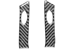 rrx Carbon Fiber Interior Panel Frame Cover Trim Compatible with Mini Cooper R50 R53 Hatchback R52 Covertible 2002-2004 (Steering Wheel A 10)