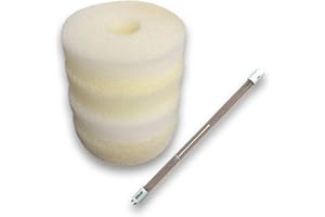 Finest-Filters Filtro de espuma compatible Laguna Pressure Flo 8000 con estanque de lámpara UV de 20 W