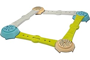 Smoby Zabawki - Równoważenie Adventure Circuit z 4 sekcjami i 4 podstawami, może być montowany według smaku, stopnie antypoślizgowe, od 2 lat.