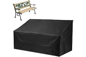 LearnLyrics Abdeckung für Gartenbank, Oxford-Stoff, wasserdichte Abdeckung für Gartenmöbel, reißfeste Abdeckung für Gartenbank, Sofas und andere