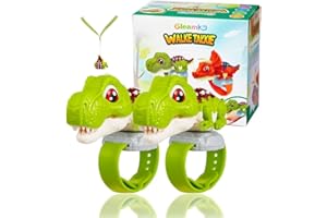 Gleamkid Walkie Talkies Kinder 2er, Dinosaurier Spielzeug,Geschenke Junge Mädchen 3 4 5 6 7 8 9 10 11 12 Jahre,Spielzeug für Draußen Walky Talky,Walkie Talkies mit Lanyard, Camping, Wandern