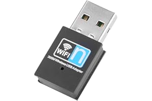 CCYLEZ USB Wifi Adapter,300M Wireless Network Card Receiver,Mini WiFi Network Adapter for PC Desktop Laptop, Support 10/8/7