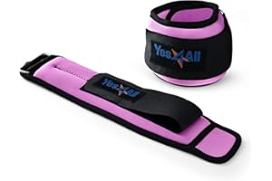 Yes4All Neoprene Wrist Weights Pair for Women Men with Mutiple Size (0.9 kg - 4.5 kg) - Unisex Ankle Weights for Walking, Rucking, Calisthenics