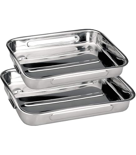 Teglia Da Forno Lacor In Alluminio Con Manici Ripiegabili 65x43x7.9 Cm - Per Cucina Professionale E Domestica