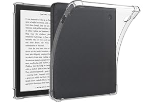 GIOPUEY Cover per Kobo Libra 2, Scocca posteriore in TPU morbido, Copertura sottile, Protezione Airbag, Custodia Compatibile con Kobo Libra 2-trasparente