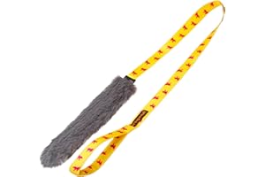 Tug-E-Nuff Dog Gear Duradero Juguete para Perros con asa Extra Larga | Ideal para el adiestramiento Interactivo de Perros de Todas Las Edades | Medidas: 47 x 11 Pulgadas Asa con Dibujo Amarillo