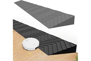 SHEHELLO Rampe de Seuil de Rampe de Bordure D'intérieur, 2 À 6,5 Cm de Haut Ménage Marches Antidérapantes Rampes Porte pour Vélo Fauteuil Roulant Nettoyage Robot Garage Entrepôt
