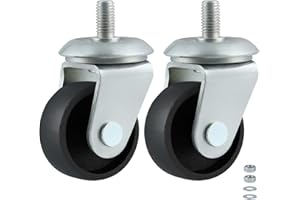 Skelang Racing Jack Caster Wheel, Floor Jack Casters with 12 mm Stem for 3 Ton Floor Jack, Pack of 2