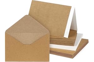Mocraft 30 Envelopes with Cards, Blank Cards and Envelopes for Card Making, Christmas Greeting Cards,Postcards,Thank You Cards,Baby Shower,Wedding Card,DIY