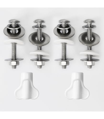 2 Stück Toilettensitz-Schrauben Set – Universal Mit Muttern & Scheiben, Einfache Montage