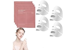LAMVPINY 4 PCS Masque Bio Collagene Mask,Masque Bio Collagene Visage,Collagen Real Deep Mask,Pore Minimizing Elasticity Improvem (AP-JYMMA)