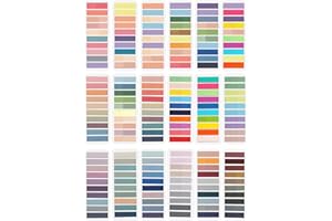 Newplenty Lot de 3600 notes autocollantes, 18 styles, transparentes, petites notes adhésives, marque-pages, marqueurs, index pour le bureau, l'école (3600)