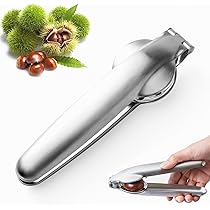 Pinza Per Castagne Acciaio Inox - Sbucciatore Multifunzione Per Noci, Design Sicuro