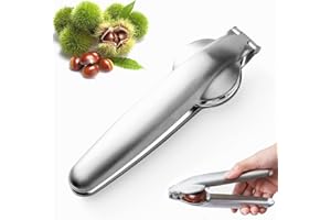 Qinhai Pince a Chataignes, Coupe Chataigne, Ouvre Chataigne, Casse Chataignes, Casse-Noisette, Casse Noix, Multifonctionnels Clip Rapide de Châtaigne Clip