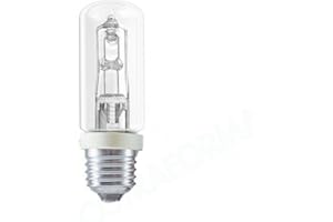 THORGEON 05196 - Bombilla halógena (E27, 150 W, 2870 lm, sustituye a Osram Halolux Ceram 64402 y Radium RJH-TD 150 W), transparente