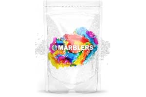 MARBLERS White Mica Powder [Luna Pearl] 3oz (85g) | Cosmetic Grade | Epoxy Resin Pigment | Dye | Non-Toxic, Vegan, Cruelty-Free | Lip Gloss, Nails, Body Butter | Bath Bomb, Candle & Soap Making