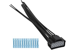 Anina WPT928 Heated/Cooled Seat Module Connector Compatible with Ford F150 F250 F350 Super Duty Mustang Fusion Chevy Tahoe Silverado Buick Allure Terraza 12 Leads Wire Harness 3U2Z-14S411-ZMB