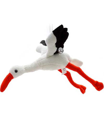 Plüsch-Storch 21 Cm Von Cornlissen – Kuschelweich, Waschbar, Mit Aufhänger
