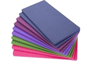 HpLive Almohadilla de rodilla para yoga, suave, gruesa, para gimnasio, fitness, ejercicio, yoga, pilates, mini esterilla de yoga, almohadilla antideslizante de alta densidad