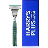 Harry's Plus Razor Handle in Limited Edition Moss including one Harry's Plus Blade