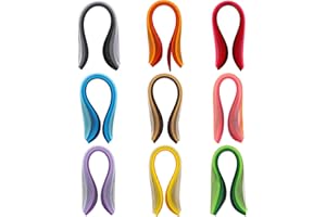 VOANZO 36 Colour Gradient Quilting Paper 900 Strips Quilling kit with Length 39cm Width 5mm for Paper Crats Quilling Arts Cards