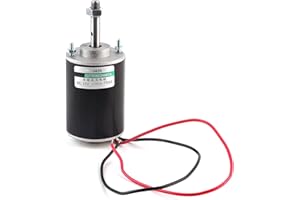 TYENAZA Mini Elektromotor,12 V/24 V Dauermagnet DC Motor Hochgeschwindigkeit ​​Niederige Lärm Hochgeschwindigkeits Reversible Elektrische CW/CCW-Dauermagnet DC Motor für DIY-Generator(3500-7000Rpm)