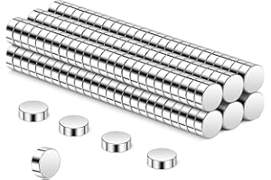 Wukong N45 Małe mocne magnesy 3 x 1 mm, miniaturowe magnesy neodymowe, małe, ale mocne, na lodówkę, do drukarki 3D, modeli i projektów typu „zrób to sam”, 150 szt.