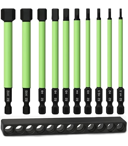 10-teiliges Inbusschlüssel-Bit-Set – S2 Stahl, Magnetisch, Größen 1,5-8 Mm – Perfekt Für Akkuschrauber & Heimwerker