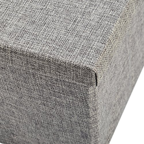 Aufbewahrungsboxen, iTECHOR Faltbare Aufbewahrungsbox mit Deckel Perfekt für Um Darin Spielzeug, Bettwäsche, Kleidung, Bücher, Dvds Und Mehr Aufzubewahren-L(47 x 30,5 x 30,5cm/18,5 x 12 x 12in) - 3