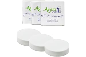 ‎ACALA QUELL Mikroschwamm 3er Set für AcalaQuell One, Swing, Sunny, Wassetto & Silizia (Nikken kompatibel JEDOCH !!! Nicht !!! mit Modell Nikken Waterfall)