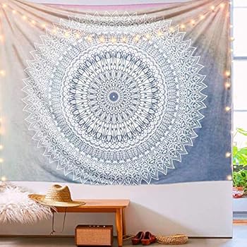 Goldbeing indischer Wandteppich Wandbehang Mandala Tuch Wandtuch