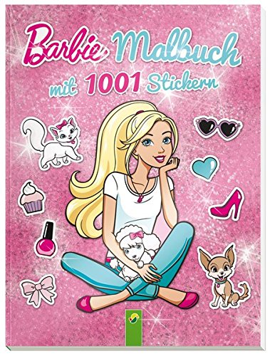 Preisvergleich Produktbild Barbie - Malbuch mit 1001 Stickern