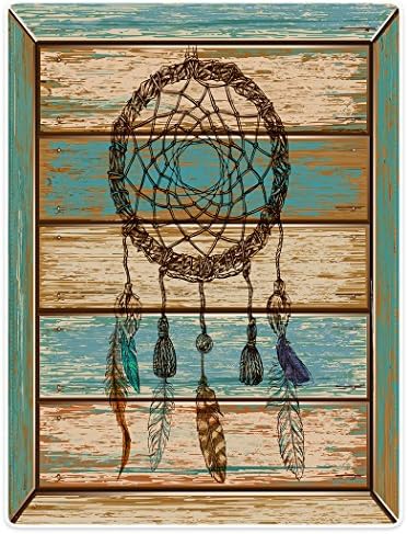 Violetpos Thick Blanket Soft Heat Comfortable Flannel Fleece Sofa Blanket Cover Wood Grain Dream Catcher Spring 80 x 120 cm