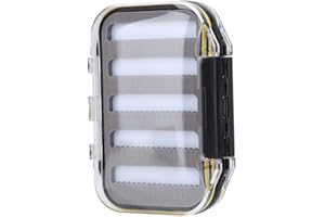 Mxtech Boîte de pêche, boîte de leurre en Plastique Transparent, Double Face pour la pêche Accessoire de pêche pour appât avec Coussin en Mousse