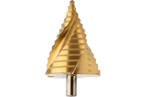 OCGIG 6-65MM Taladro Espiral HSS Paso Broca/Taladro Pagoda/Taladro Escalera Revestimiento de Titanio Perforador 13 Pasos