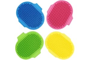 TQPUWT Brosse douce pour chat, 4 pièces brosses massage pour chaton, outil brosse d'angle mural, jouets pour chat, brosse autonettoyante pour chat avec support d'herbe à chat pour portes, tables, murs