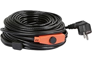 Kerbl Cordon Chauffant à Thermostat 64W, 4m