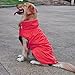 Produktbild Sharplace Wasserdicht Hundemantel Regenjacke Regenmantel Winterjacke Hundebekleidung Hundejacke Winter Warm Wintermantel Hundemantel für Kleine Mittlere Große Hunde - Rot, M