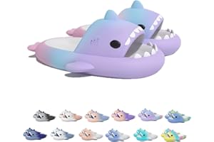 CHAGOO Sharky Chanclas, Cloud Shark Slides, Shark Pantuflas Sandalias para Mujeres Hombres Zapatos de Baño Antideslizantes Pantuflas de Ducha