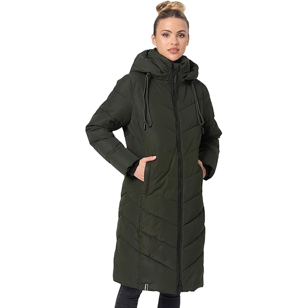 Navahoo Lange winterjas voor dames (XS-3XL) - afneembare capuchon