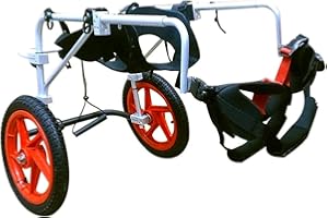 KHUY Rollstuhl Hunderollstuhl Hintere Extremitäten Hund Rollstuhl Einstellbare Gehhilfe, Großer Hunde Rollstuhl Hund Rollstuhl Einstellbare Gehhilfe Hundegehilfe Rollwagen (Size : X-Large B)