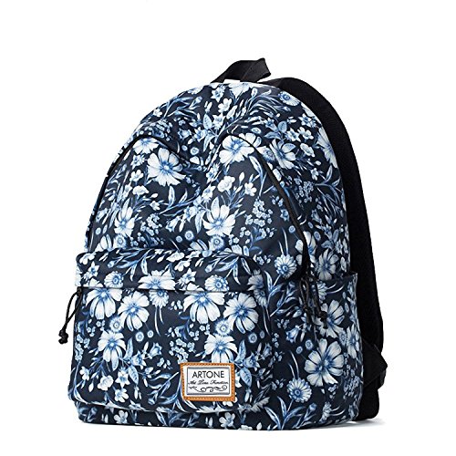 Artone Daisy Fashion Padded Fashion School Bag Daypack Casual Backpack With Laptop Compartment Blue