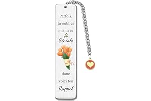 FCZIVA Marque-Pages Encouragement Pour Femmes Petite Amie Soeur Noël Anniversaire Cadeaux Inspirants Meilleur Amie Souvenir Fille Soeur Retour à L’école Remise Diplômes Cadeaux Personnalisés Positifs