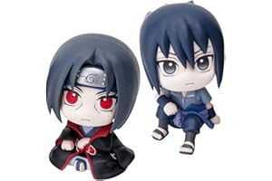 IFHDO 2Piezas Naruto Figuras de Anime Modelo de Figura de Personaje de PVC Anime Estatua Juguetes para Niños Regalo Modelo Decoración de Escritorio 8cm