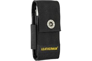 Leatherman Nylonhölster med Fickor, Svart, Stor | Hölster för Charge, Crunch, Rebar, Rev, Skeletool, Wave & Wingman