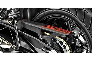 ‎RESIN BIKE Resin Bike Aufkleber Motorrad Kompatibel Mit KTM 1290 Super Adventure S 2017-2018. Schutz Schwinge Hinten Von Hülle PU Graffi. Aufkleber 3D mit Harz Beschichtet - Schwarz