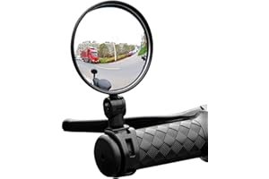 Pratvider Specchietti Bici per Manubrio | Specchietto retrovisore grandangolare per Bicicletta | Accessori di Guida universali compatibili con e-Bike, Mountain Bike, Scooter, motocicli, Bici