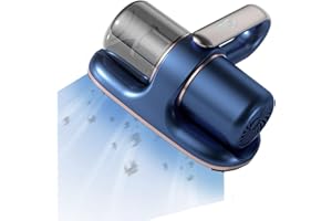 HAMON Odkurzacz roztoczy do materacy, 13 kPa, ręczny odkurzacz do materacy, ze światłem UV, ręczny odkurzacz z filtrem Hepa, niszczy 99,99% wszystkich roztoczy do łóżek, poduszek, sof i dywanów